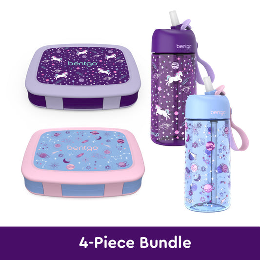 bentgo-kids-prints-lunch-boxes-and-water-bottles-b4 bentgo-lunch-box-bottle-bundle-unicorn-galaxy-1.jpg